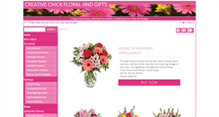 Desktop Screenshot of creativechickfloral.com