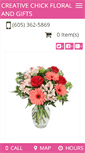 Mobile Screenshot of creativechickfloral.com