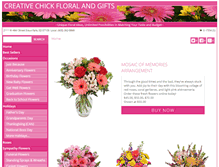 Tablet Screenshot of creativechickfloral.com